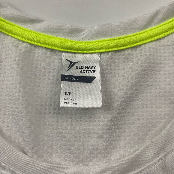 Old Navy Active Go-Dry White Running Lightweight Long Sleeve Mesh T-Shirt Sz S - Picture 7 of 9